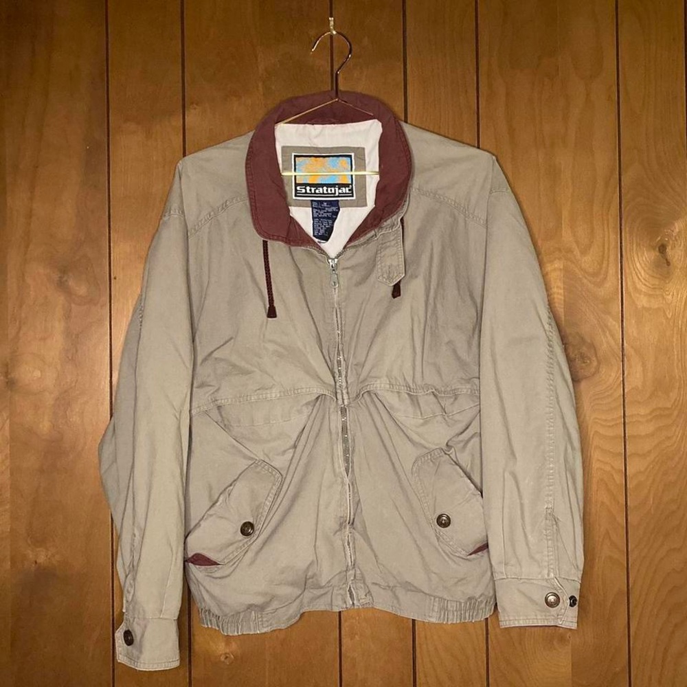 90s vintage Stratojac jacket with snap pockets